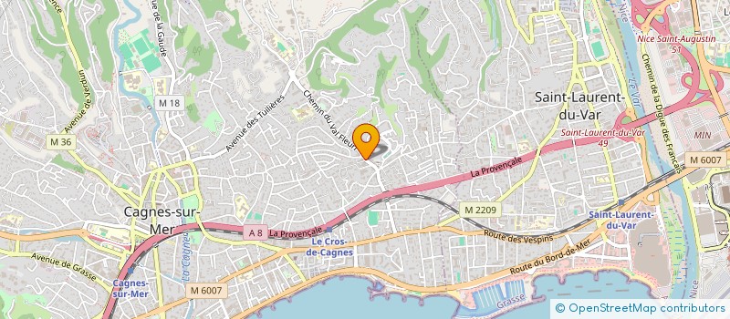 localisation de l'entreprise NOADAM à CAGNES-SUR-MER