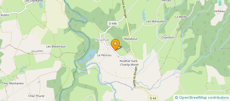 localisation de l'entreprise NOALHAT HABITAT  NOALHAT