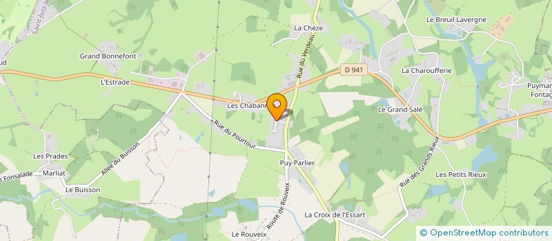 localisation de l'entreprise NOALICE à SAINT-JUST-LE-MARTEL