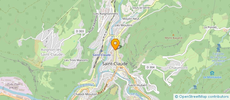 localisation de l'entreprise NOAM  SAINT-CLAUDE