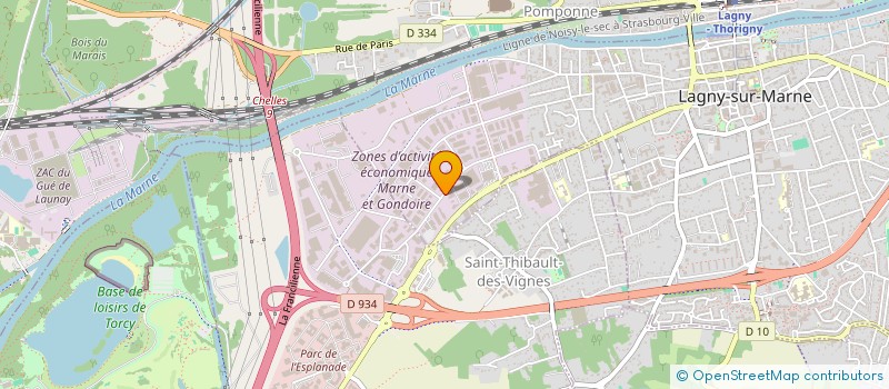 localisation de l'entreprise NOAM B  LAGNY-SUR-MARNE