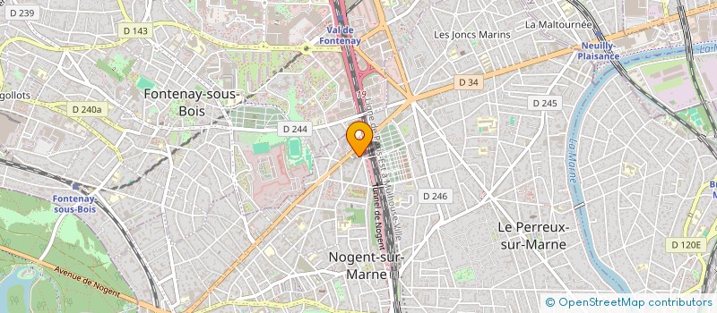 localisation de l'entreprise NOAM SCI FAMILLE à NOGENT-SUR-MARNE