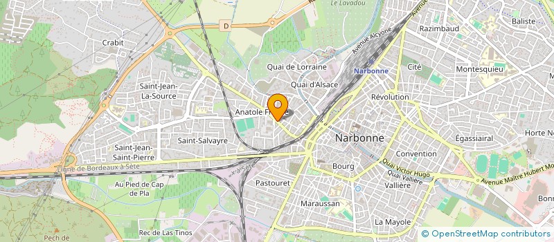 localisation de l'entreprise NOAMBRE  NARBONNE