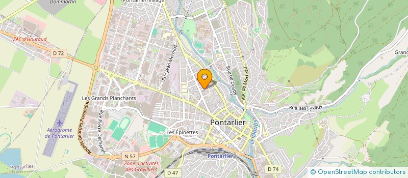 localisation de l'entreprise NOANNA  PONTARLIER