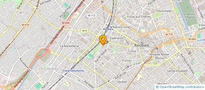 localisation de l'entreprise NOB SERVICES  ROUBAIX