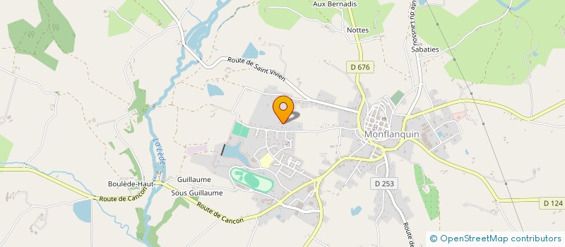 localisation de l'entreprise NOBA  MONFLANQUIN