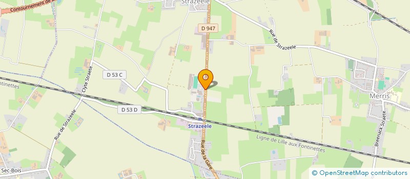 localisation de l'entreprise NOBAK ESPORT  STRAZEELE