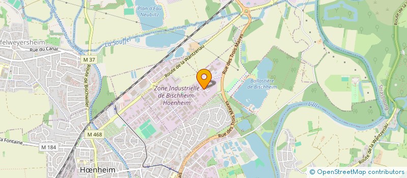 localisation de l'entreprise NOBEL  BISCHHEIM