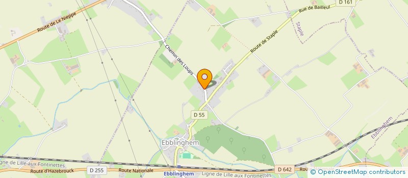 localisation de l'entreprise NOBENJY à EBBLINGHEM