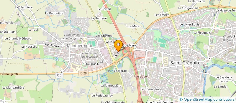 localisation de l'entreprise NOBI DIFFUSION  MONTGERMONT