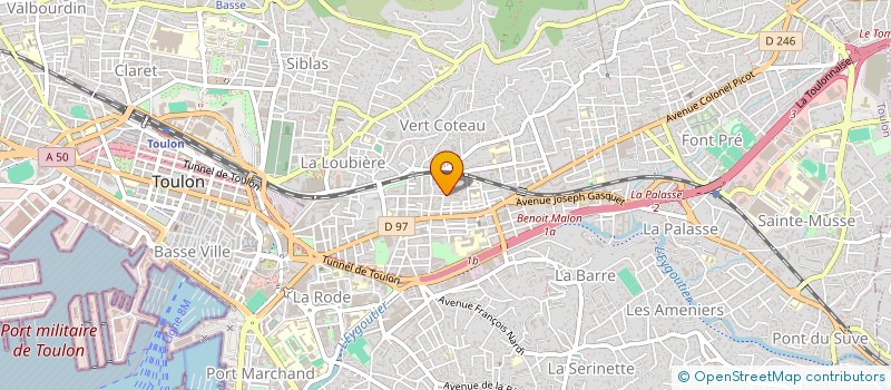 localisation de l'entreprise NOBILE  TOULON