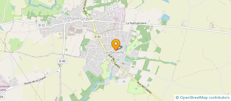 localisation de l'entreprise NOBIRON PAYSAGE à LANDEVIEILLE