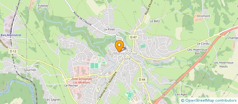 localisation de l'entreprise NOBLA à MONISTROL-SUR-LOIRE