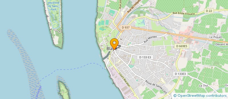 localisation de l'entreprise NOBLANTEX GET à BLAYE
