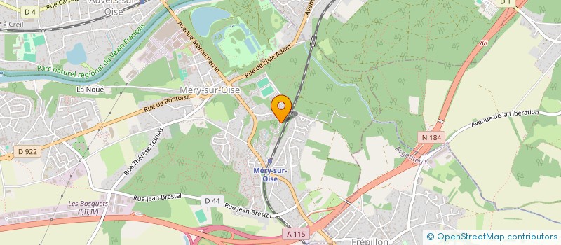 localisation de l'entreprise NOBLE MICHEL ET ROBERT MARYVON à MERY-SUR-OISE