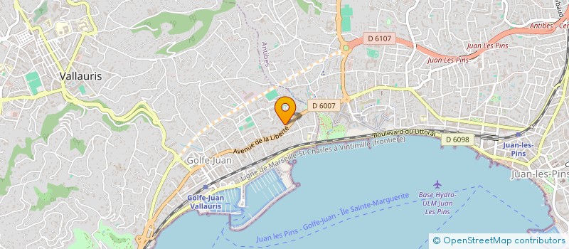 localisation de l'entreprise NOCA à VALLAURIS