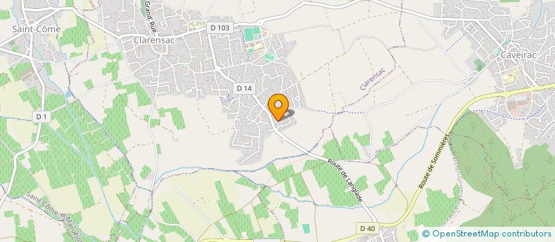localisation de l'entreprise NOCA à CLARENSAC