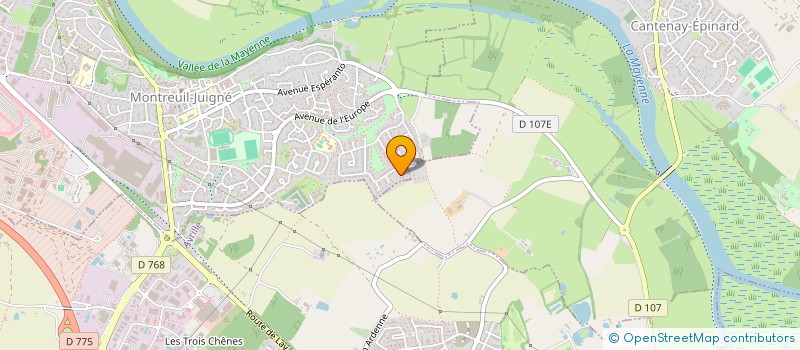 localisation de l'entreprise NOCA  MONTREUIL-JUIGNE