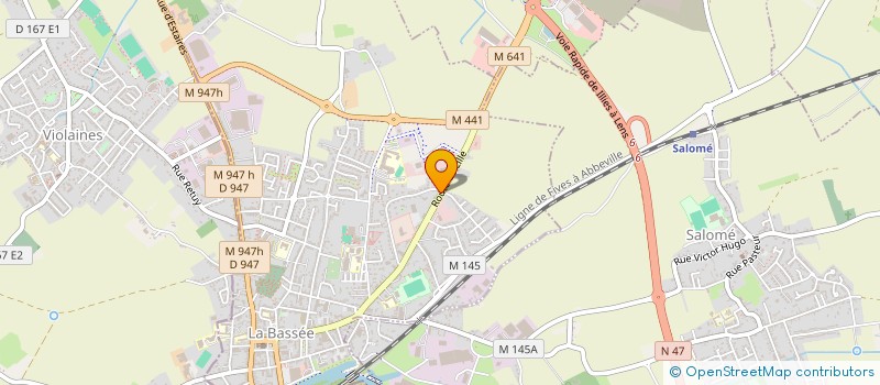 localisation de l'entreprise NOCEA  LA BASSEE