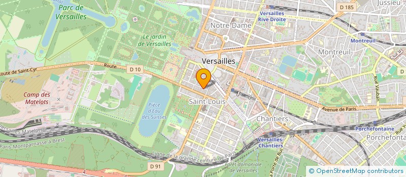 localisation de l'entreprise NOCEAN à VERSAILLES