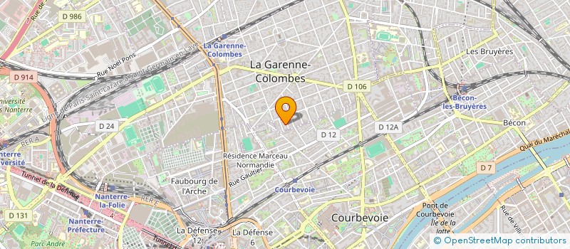 localisation de l'entreprise NOCEANE SCN à LA GARENNE-COLOMBES