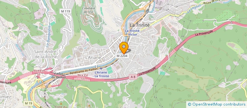 localisation de l'entreprise NOCEMY à LA TRINITE