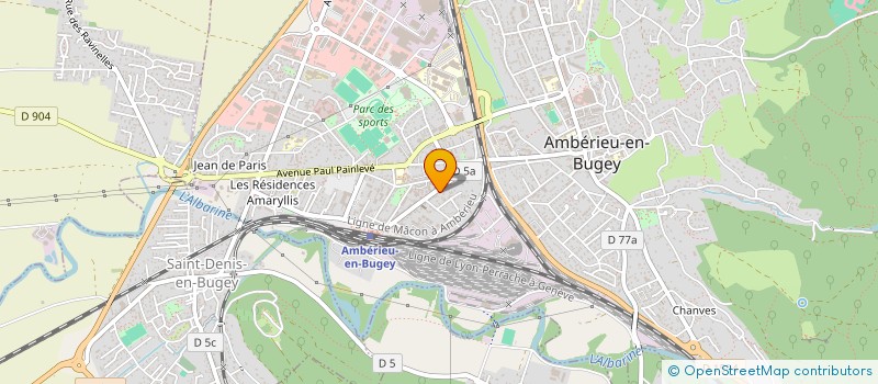 localisation de l'entreprise NOCIDE  AMBERIEU-EN-BUGEY