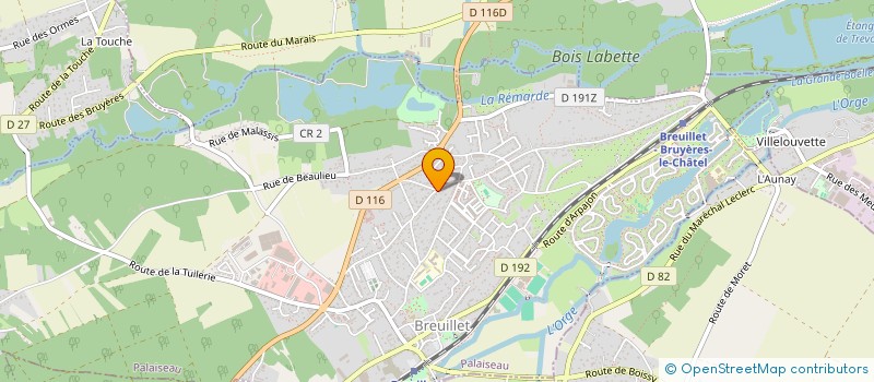 localisation de l'entreprise NOCIVIS9.1  MILLY-LA-FORET