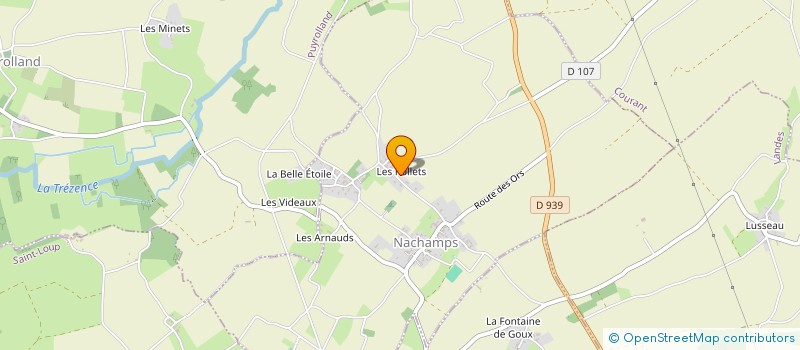 localisation de l'entreprise NOCLAU  NACHAMPS