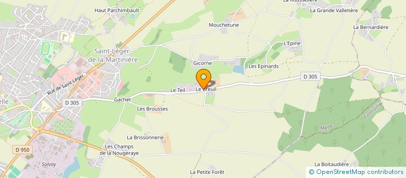 localisation de l'entreprise NOCQUET BATISSEUR  MELLE