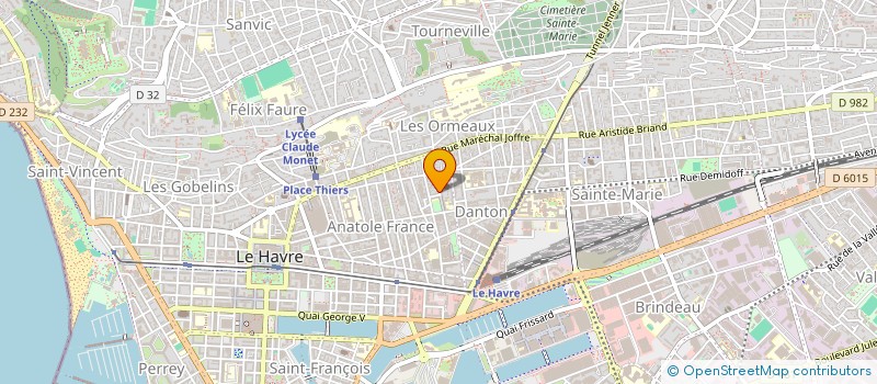 localisation de l'entreprise NOCTE PRODUCTION  LE HAVRE