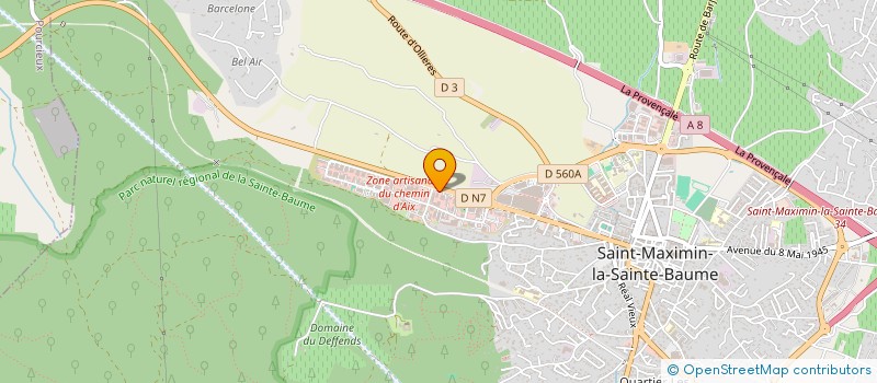 localisation de l'entreprise NOCTE SOMNIA à SAINT-MAXIMIN-LA-SAINTE-BAUME
