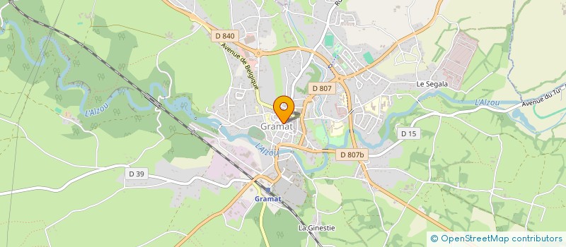 localisation de l'entreprise NOCTIS à ROCAMADOUR