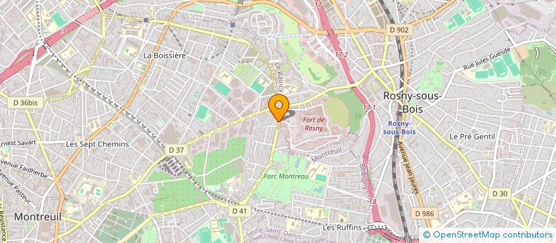 localisation de l'entreprise NOCTUA  MONTREUIL