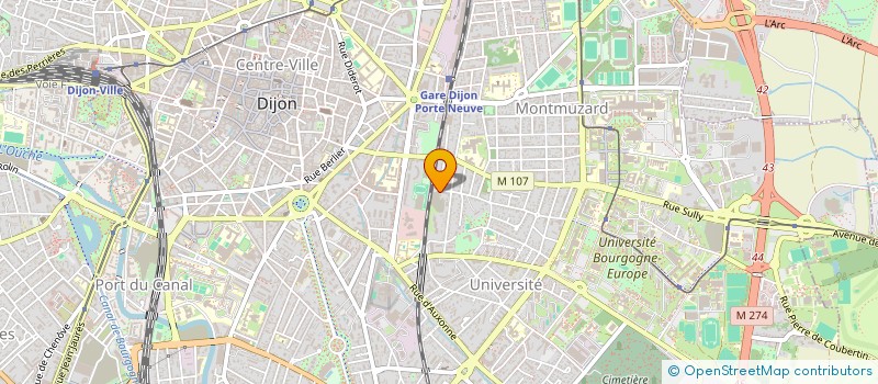 localisation de l'entreprise NOCTUAD (NOUVELLE ORGANISATION POUR LES CONGRESSISTES DES TUTORATS UNIS A DIJON)  DIJON