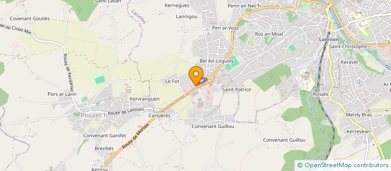 localisation de l'entreprise NOD HUEL AUTO à LANNION