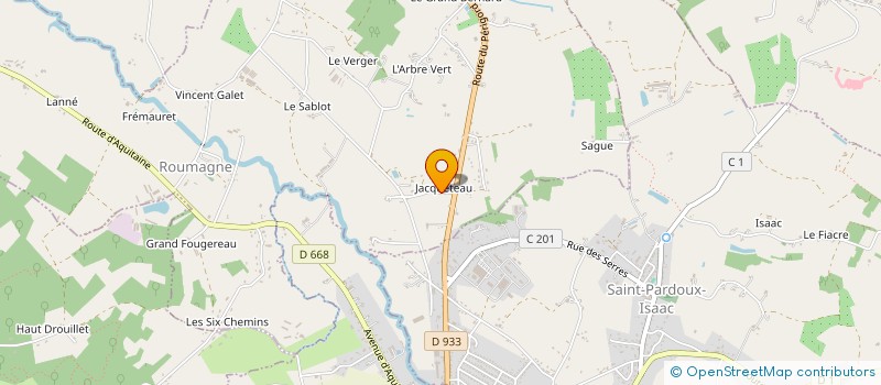 localisation de l'entreprise NODAV IMMOBILIER  ROUMAGNE