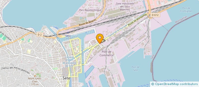 localisation de l'entreprise NODECA à SETE
