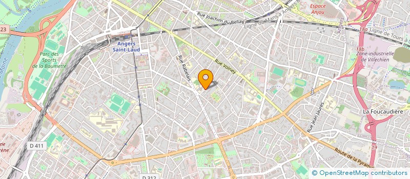 localisation de l'entreprise NODET DE FONTENEAU à ANGERS