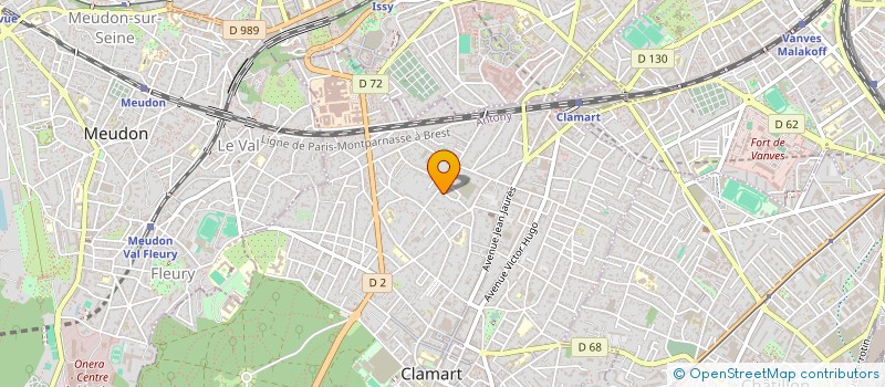 localisation de l'entreprise NODEXIS à CLAMART