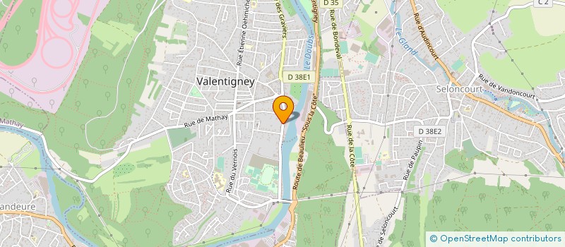 localisation de l'entreprise NODIA  VALENTIGNEY