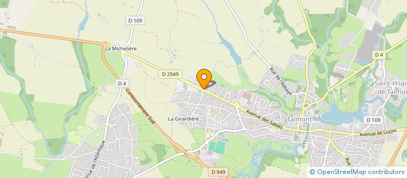 localisation de l'entreprise NODILA  TALMONT-SAINT-HILAIRE