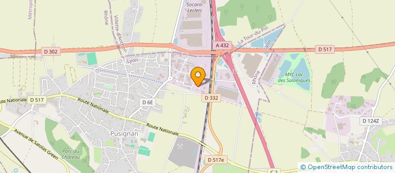 localisation de l'entreprise NODIV FINANCES  PUSIGNAN