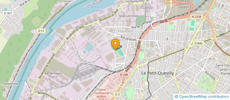 localisation de l'entreprise NOE  LE PETIT-QUEVILLY