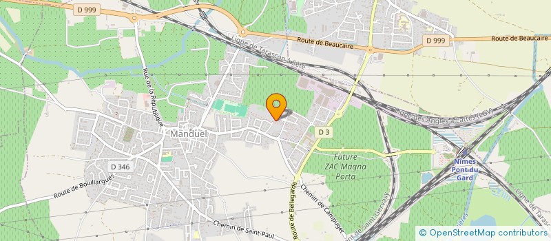 localisation de l'entreprise NOE à MANDUEL