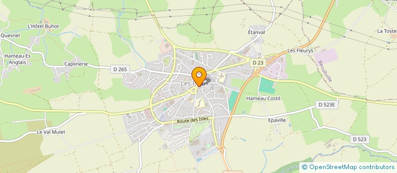 localisation de l'entreprise NOE BEAUTE à LES PIEUX