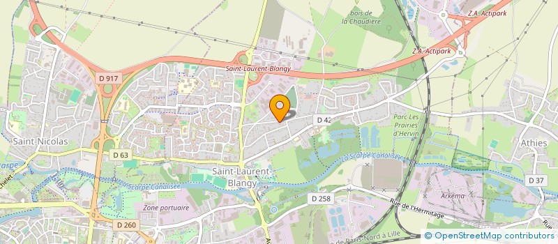 localisation de l'entreprise NOE FINANCES  SAINT-LAURENT-BLANGY