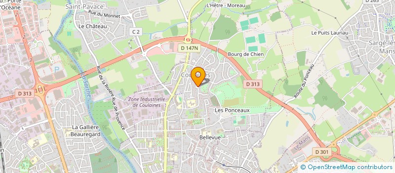 localisation de l'entreprise NOE FLEURIE  COULAINES