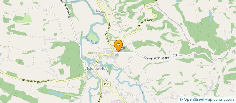 localisation de l'entreprise NOE HABITAT  L'ISLE-DE-NOE