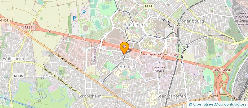 localisation de l'entreprise NOE INFORMATIQUE à STRASBOURG